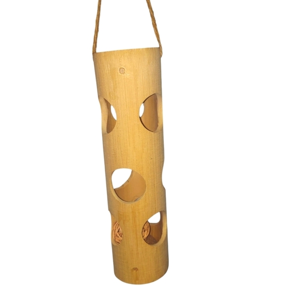Bamboo Wooden Hanging Cat Toy - Picture 1 of 4